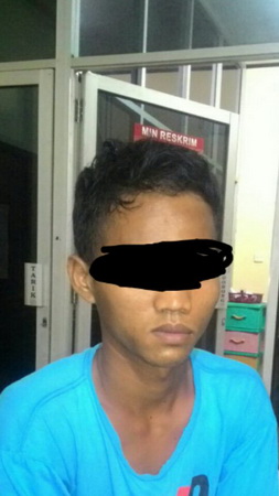 Pelaku Dicokok Polsek Tapung di Desa Kijang Rejo